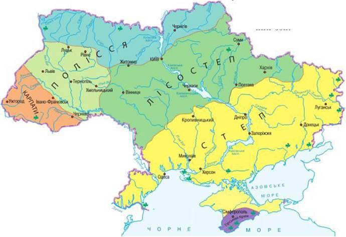 Перейти до джерела Природні зони